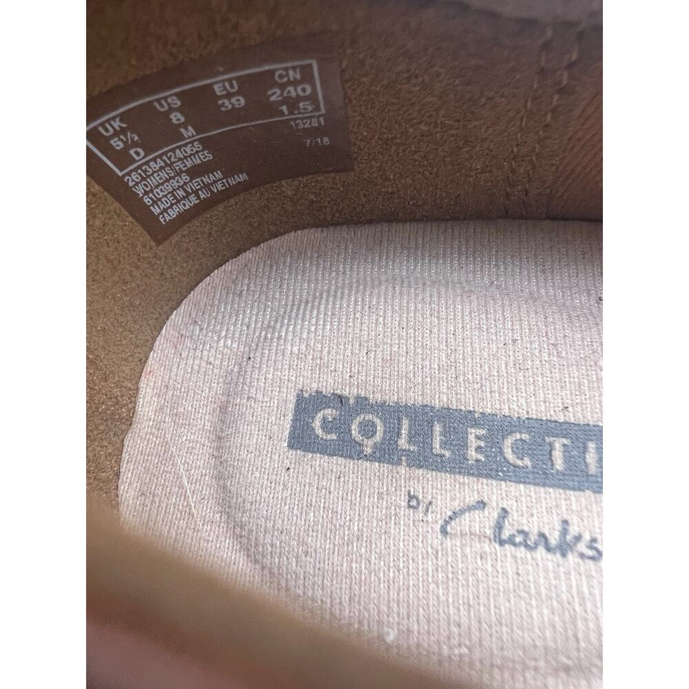 Clarks Janice Barrie Brown Leather Slip On Shoes Women Size 8 - Picture 8 of 9